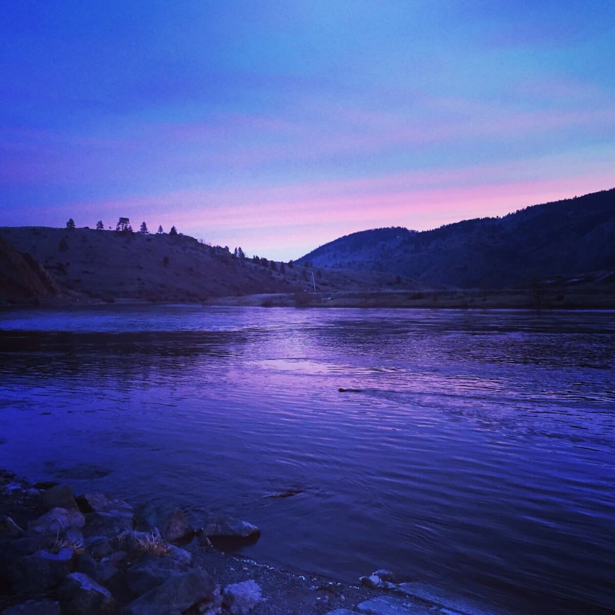 Valentine Sky at Holter Dam - photo by Wolf Creek Angler 