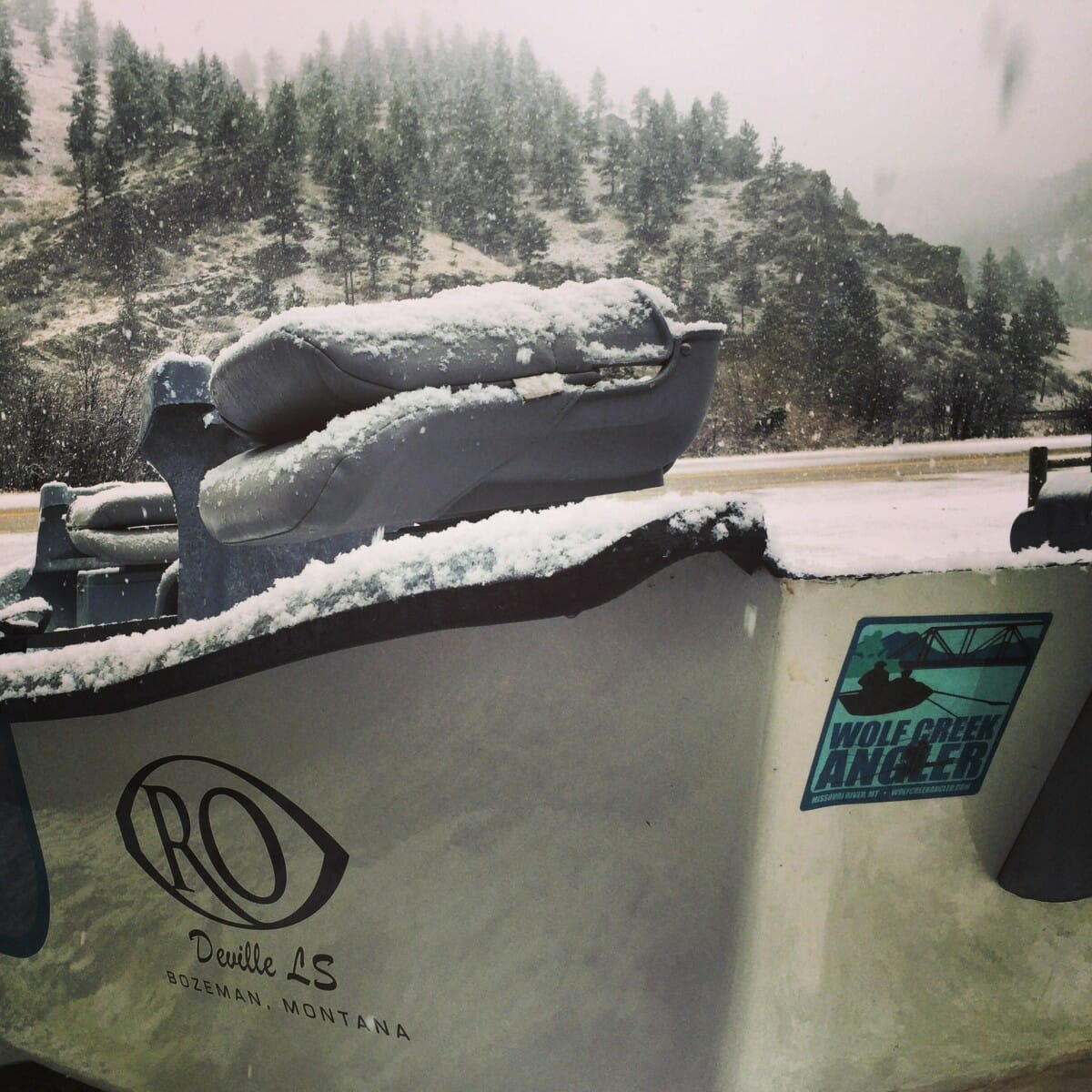 Winter returns to Wolf Creek - photo by Wolf Creek Angler