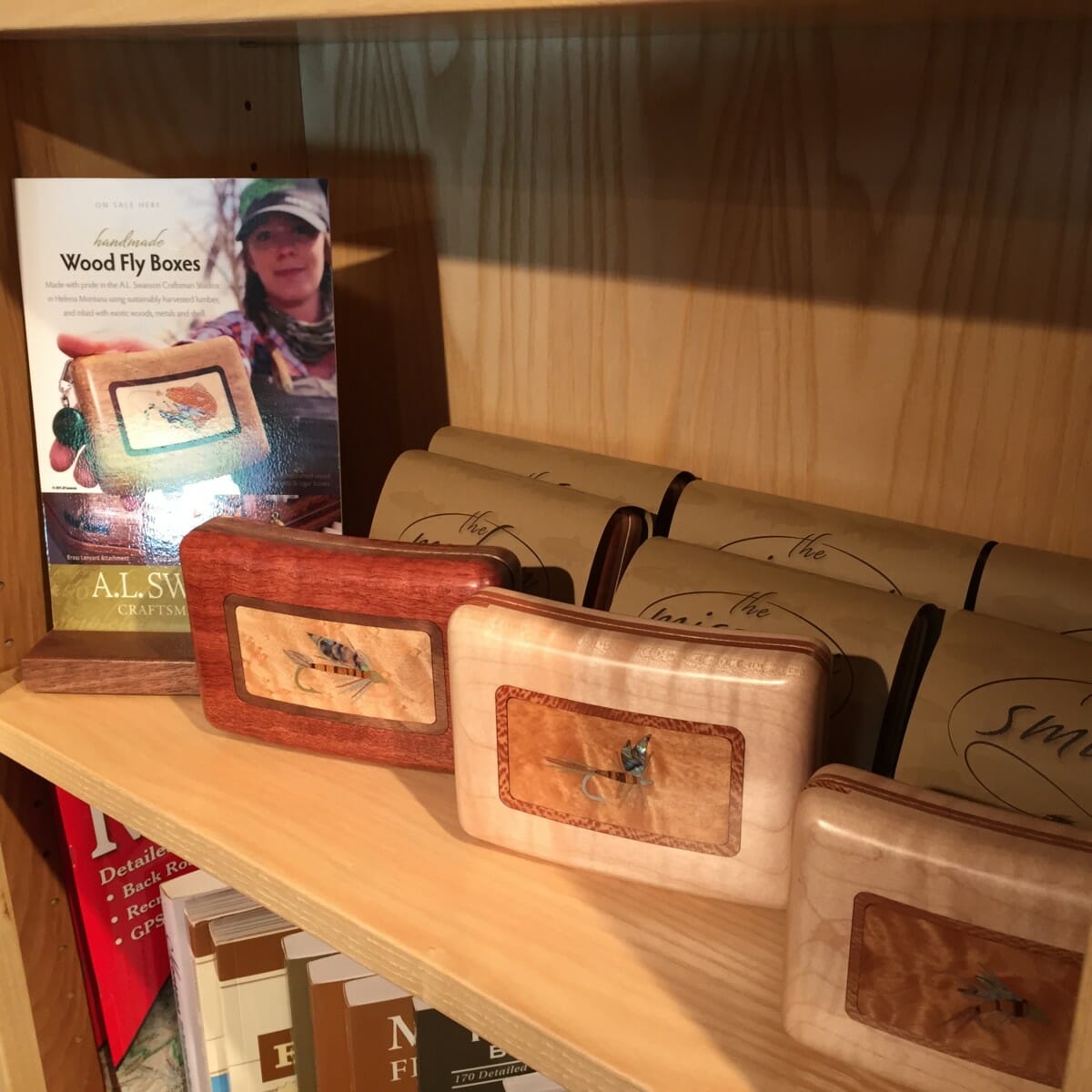River Series handmade wood fly boxes from A.L. Swanson Craftsman Studio in Helena Montana. Available now at Wolf Creek Angler. 