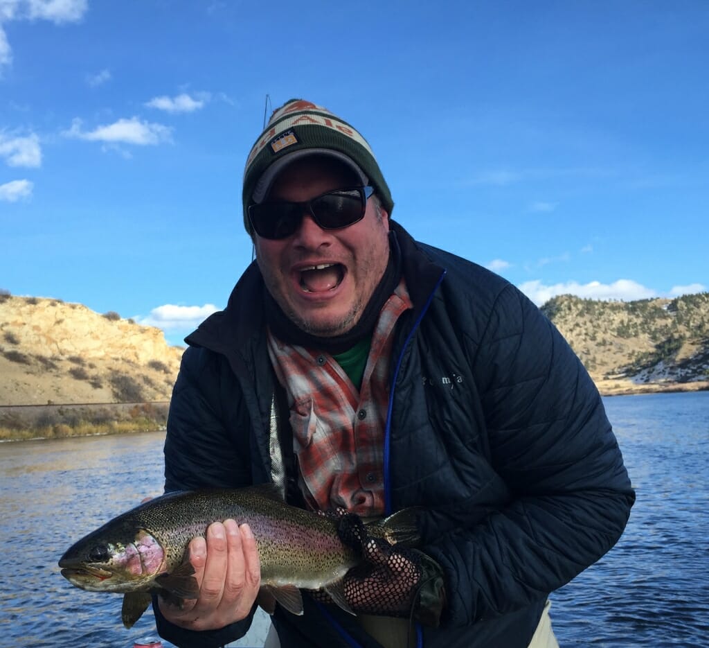 Dan had his best day ever on the Missouri - photo by Wolf Creek Angler 