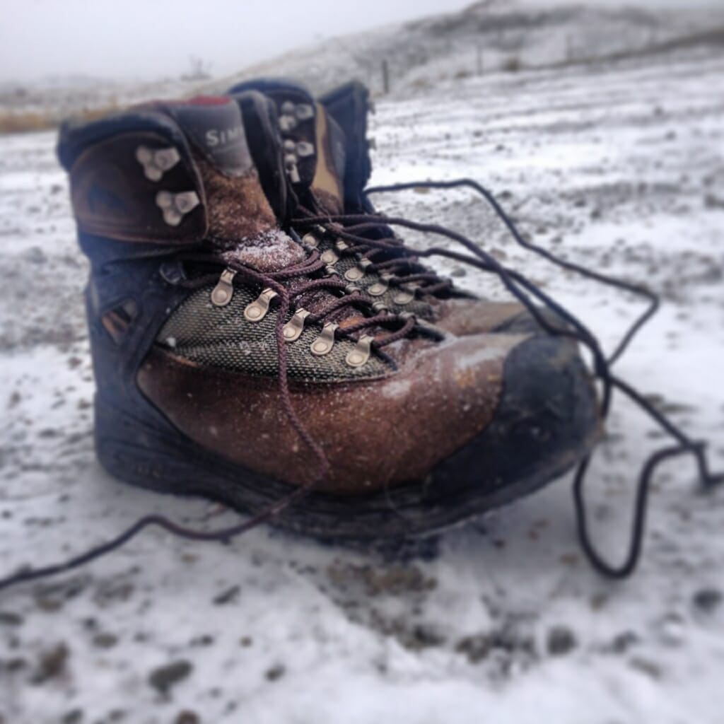 Frozen Boots Coming Soon - photo by Wolf Creek Angler 